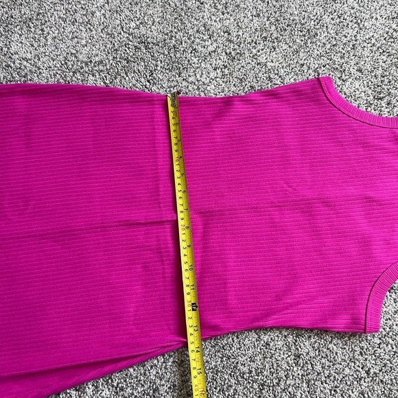 Gap Women’s Dark Pink Soft Knit Ribbed Dress Sleeveless Dress In Size XS - Picture 6 of 9